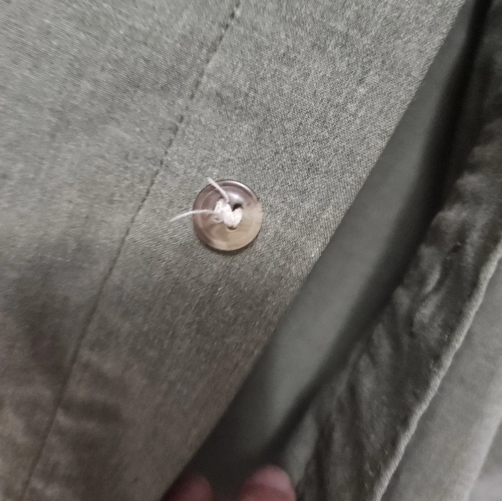Mens The North Face Green Button Down Shirt!